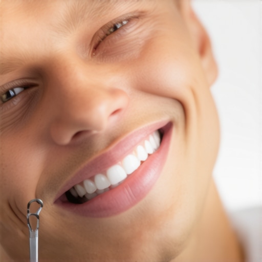 A modern dental clinic with orthodontic equipment and a happy patient