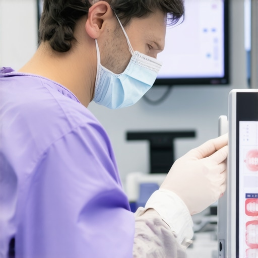 Dentist using digital tools for personalized smile planning.