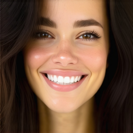 Smiling patient with successful dental transformation Patient showing off a bright, confident smile after dental treatment.