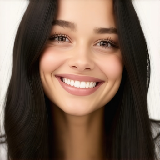 Person with a radiant smile post Invisalign treatment.