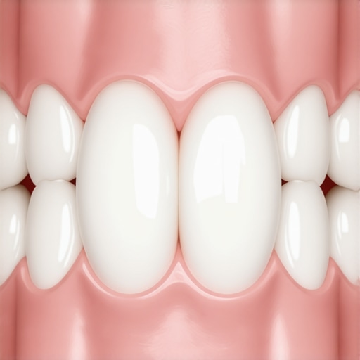 Close-up of dental scan highlighting plaque and gum health