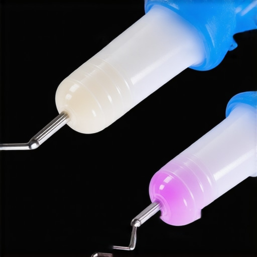 Dental professional using intraoral scanner and fluorescence imaging system to monitor oral health.