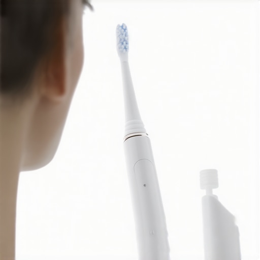 Person brushing teeth with Philips Sonicare DiamondClean Smart toothbrush