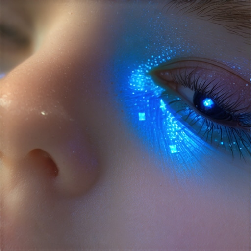 Dental hygienist applying biofilm fluorescence detection during teeth cleaning