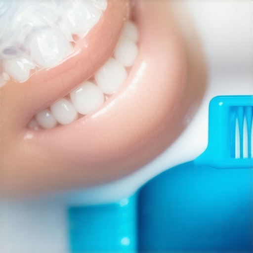 Person cleaning Invisalign trays with a soft toothbrush and soap