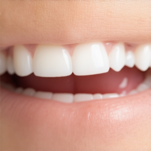 A person using an ultrasonic water flosser to clean between teeth for enhanced oral hygiene