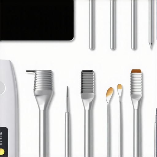 A collection of modern dental tools used for professional cleaning and monitoring of oral health.