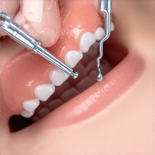 Dentist applying fluoride varnish to patient’s molars to reduce tooth sensitivity