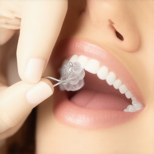 A dentist carefully fitting Invisalign aligners for a patient's comfortable fit.