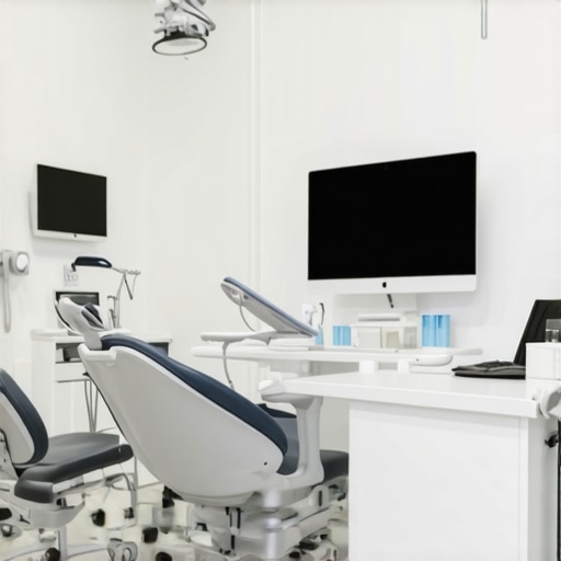 Interior of a contemporary dental clinic with state-of-the-art equipment