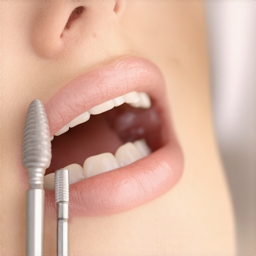 Dentist using advanced tools to examine patient’s teeth, highlighting professional dental assessment