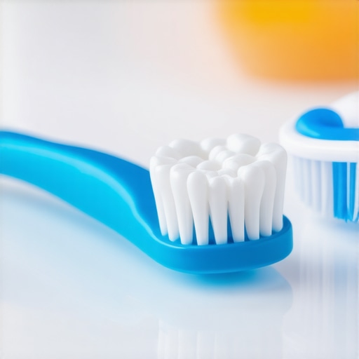 Toothbrush and floss for oral hygiene