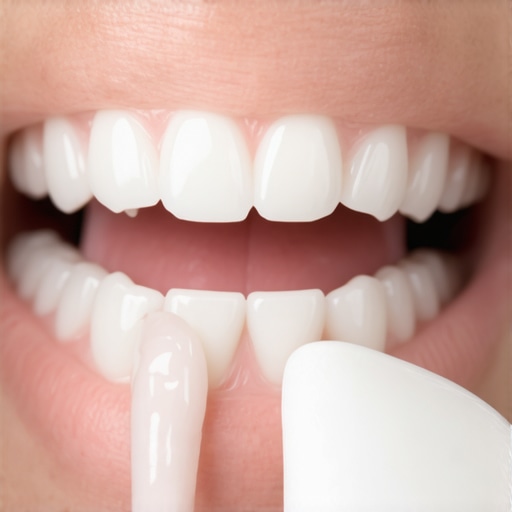 Person rinsing mouth with saltwater after chipping a molar, showing dental protection methods