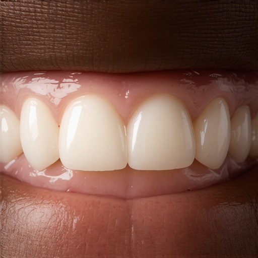 The reason your front teeth look slightly transparent at the very tips