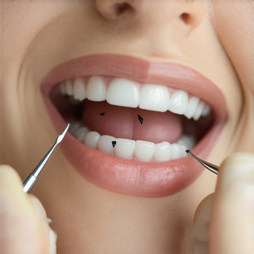 How we fix the tiny black triangles between your teeth