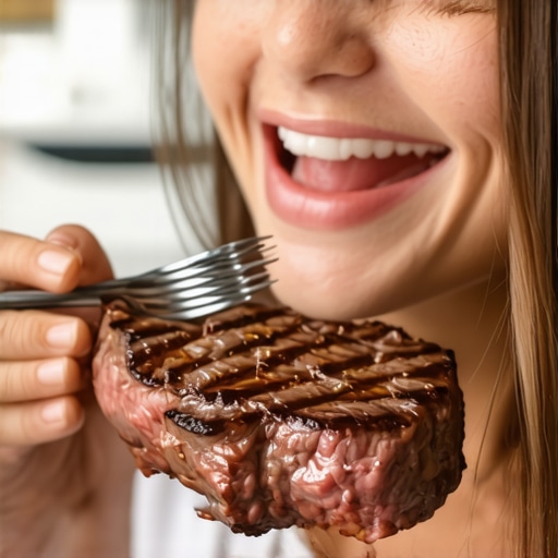 The secret to eating steak comfortably with a new dental implant