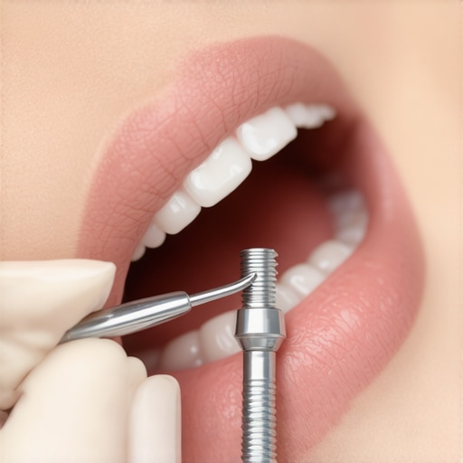 The 'tapping' test for a loose dental implant