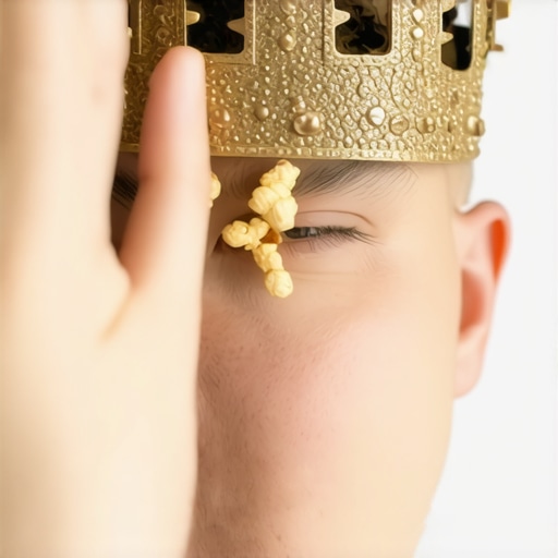The trick to removing a popcorn kernel stuck under a crown
