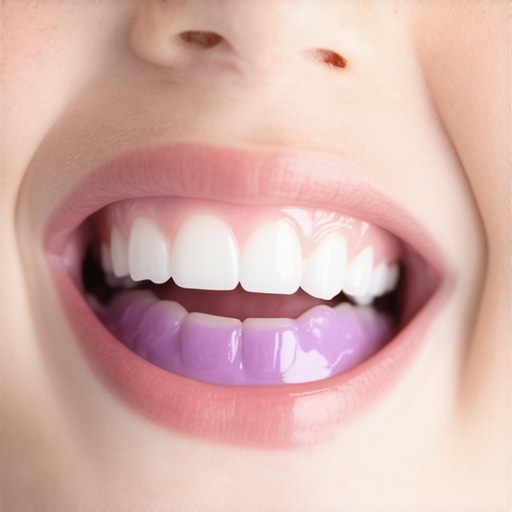 Why your child's gums look purple where a new tooth is erupting