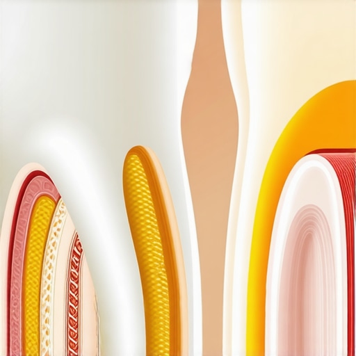 Anatomy Comparison of Primary and Permanent Teeth Diagram comparing the thick yellow dentin of adult teeth to the opaque white of baby teeth.