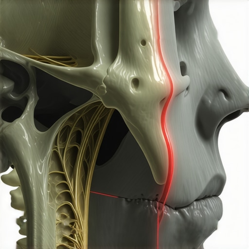 Diagram showing the maxillary sinus pushing against tooth roots causing referred pain.