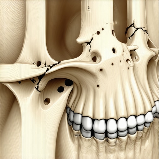 A 3D diagram showing the internal structure of the temporomandibular joint and the disc that causes clicking sounds.