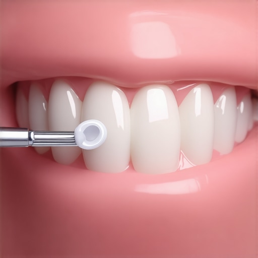 Applying Dental Wax to a Chipped Tooth Close-up showing how to apply dental wax to cover a sharp edge on a chipped tooth for temporary protection.