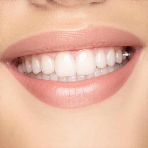 A close-up view of clear aligners on teeth with healthy gums, emphasizing the importance of professional dental cleanings during orthodontic treatment.