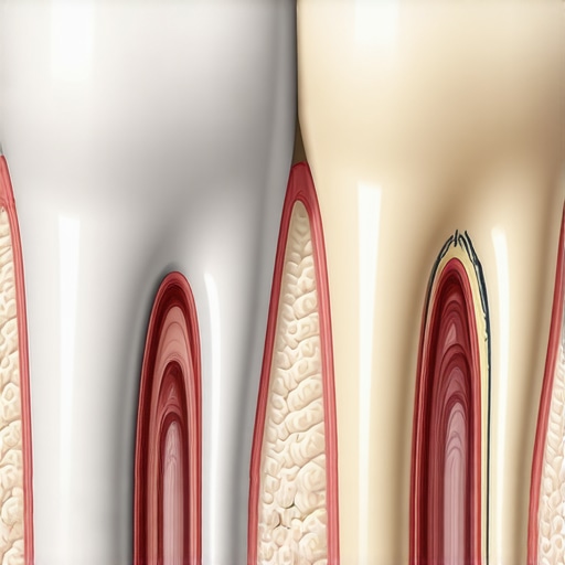 Diagram showing how white teeth can still have hidden structural cracks