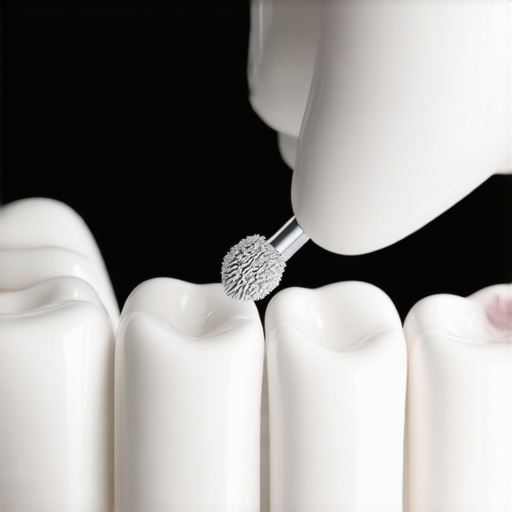 Correct way to apply dental wax A person applying orthodontic wax to a loose bracket to prevent irritation.