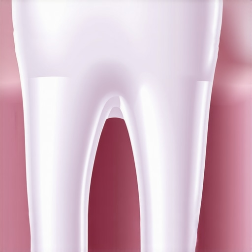 Close up of a flexible dental splint used to stabilize a loose tooth after an injury