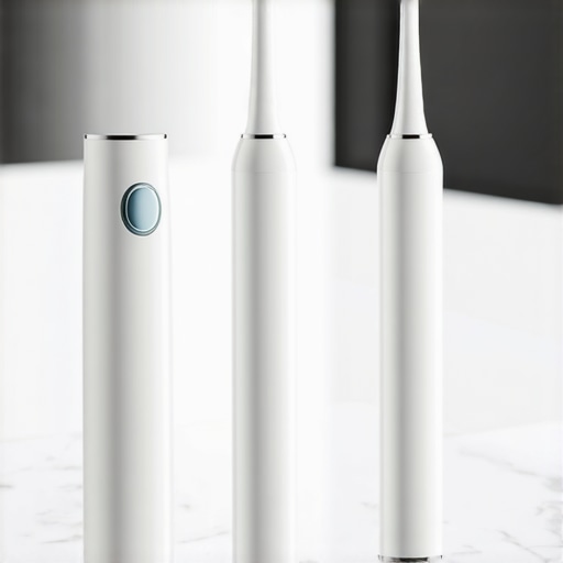 Essential Kit for Dental Bonding Maintenance Modern dental tools including an electric toothbrush and water flosser for maintaining cosmetic bonding.