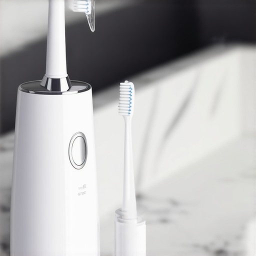 Essential Maintenance Tools for Cosmetic Dentistry Modern water flosser and electric toothbrush for dental care.