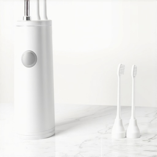 A water flosser and interdental brushes used for dental implant cleaning.