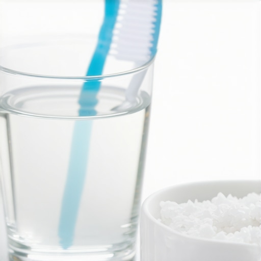 Gentle Oral Care Essentials for Healing A soft toothbrush and saline solution components for post-extraction care.