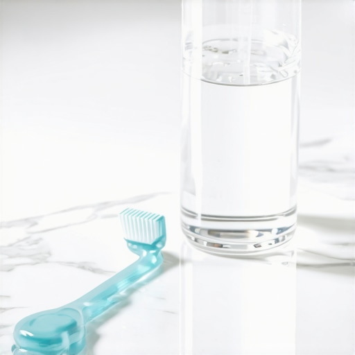 A silicone tongue cleaner and alcohol-free mouthwash for sensitive oral care.