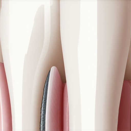 Macro view of a chipped tooth enamel Close-up of a chipped tooth showing the exposed dentin and enamel layers