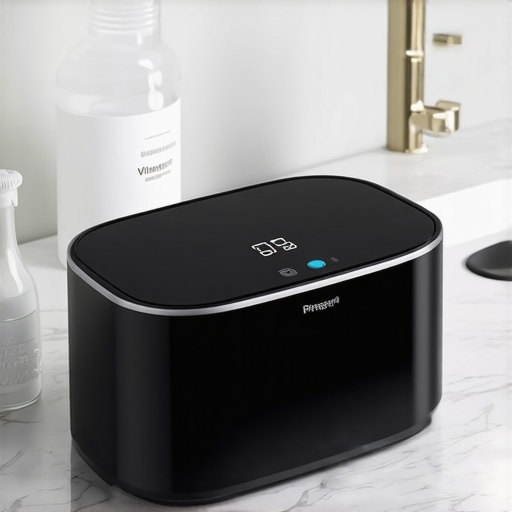 Ultrasonic cleaner and white vinegar for dental appliance maintenance