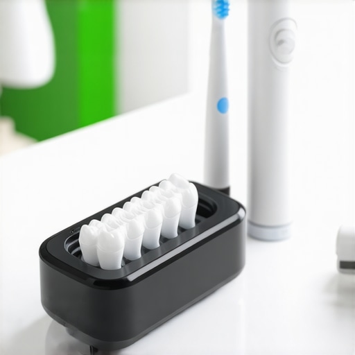 Modern Dental Maintenance Tech Ultrasonic cleaner and water flosser for advanced dental hygiene