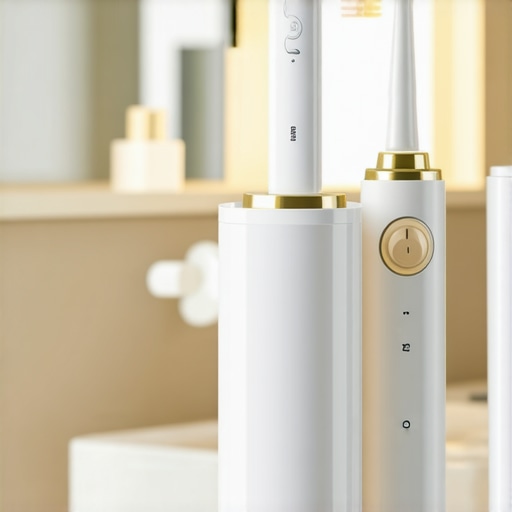 A collection of high-tech dental tools including an ultrasonic cleaner and smart toothbrush for long-term maintenance.