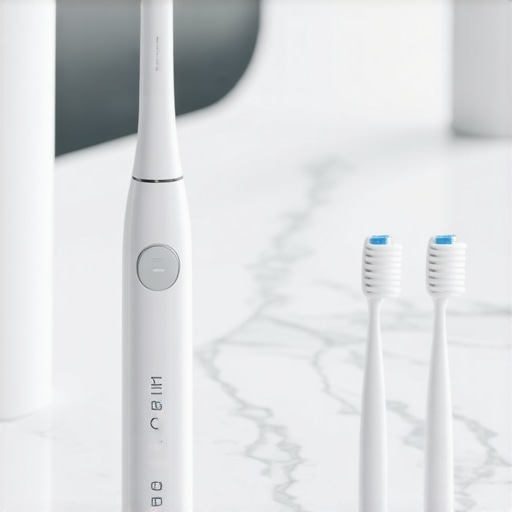 A collection of advanced dental care tools including an electric toothbrush and ultrasonic cleaner.
