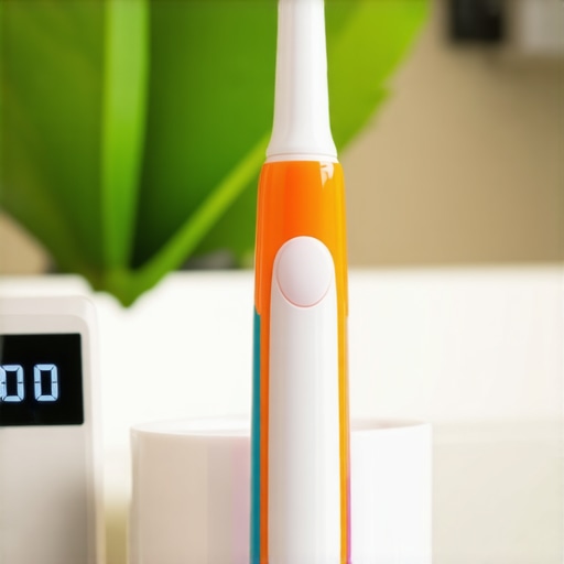 Modern Pediatric Dental Tools for Toddlers A pediatric sonic toothbrush on a counter representing modern dental tools for children.