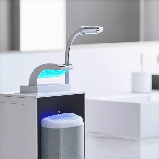 A sleek ultrasonic cleaner being used to sanitize clear aligners to maintain oral hygiene.