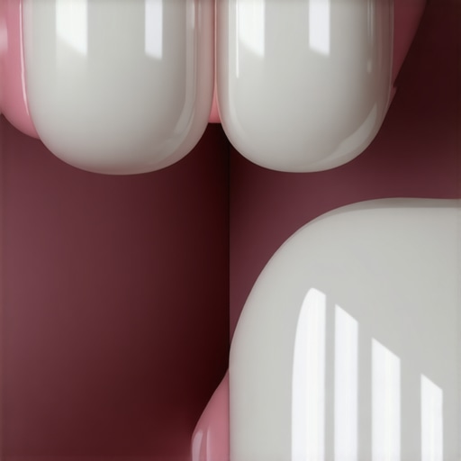 Comparison of natural tooth translucency and synthetic dental materials to avoid the picket fence effect.