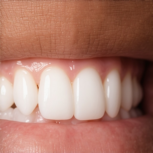Smooth and clean teeth after professional dental scaling