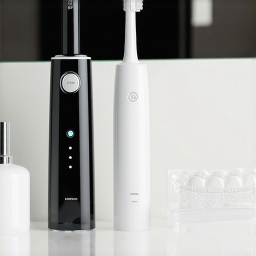 Ultrasonic cleaner and sonic toothbrush for dental implant and Invisalign maintenance