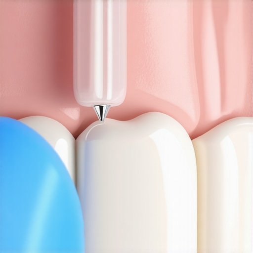 Reinforcing translucent enamel with composite bonding Dentist applying composite resin to fix translucent tooth edges