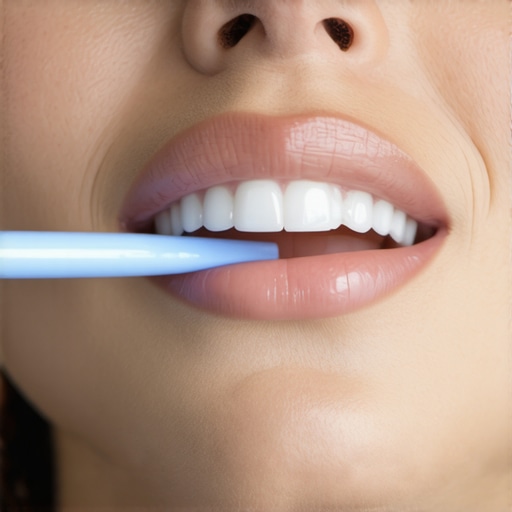 Relieving Phantom Dental Pain with Gentle Care A person practicing gentle oral hygiene to soothe nerve sensitivity after a tooth extraction.