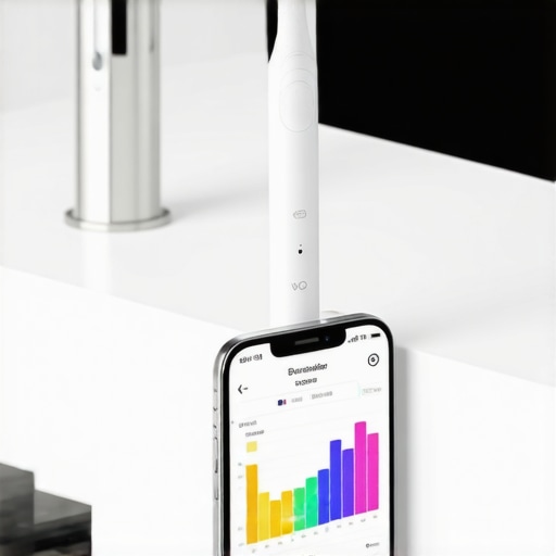 Smart Dental Technology for Home Maintenance An electric toothbrush syncing data to a smartphone app for tracking oral hygiene progress.