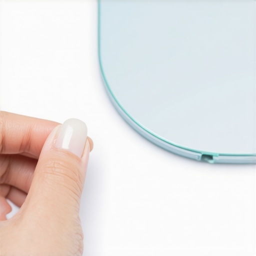 Temporary Tooth Shield with Sugarless Gum A person preparing sugarless gum as a temporary protective barrier for a broken tooth edge.